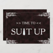 Zeit bis zum Schwarzen Chalk Board Swirl Einladung (Vorne/Hinten)