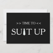 Zeit bis zum Schwarzen Hintergrund Einladung (Vorderseite)