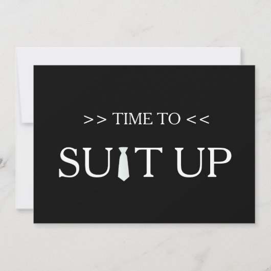 Zeit bis zum Schwarzen Hintergrund Einladung (Vorderseite)