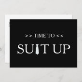 Zeit bis zum Schwarzen Hintergrund Einladung (Vorne/Hinten)