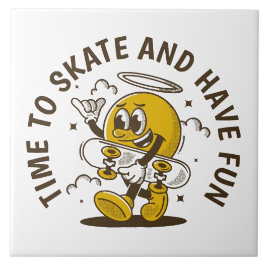 Zeit bis zum Skate Fliese (Vorderseite)