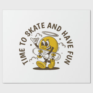 Zeit bis zum Skate Geschenkpapier