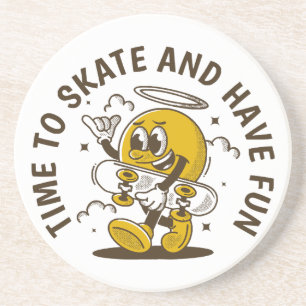 Zeit bis zum Skate Getränkeuntersetzer