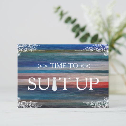 Zeit bis zum Swirl Einladung (Stehend Vorderseite)