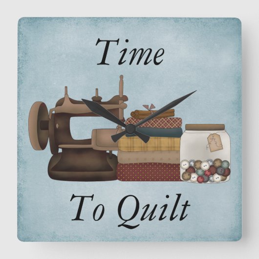 Zeit bis zur Acryluhr Quadratische Wanduhr (Vorderseite)