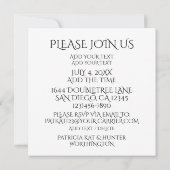 Zeit bis zur Einladung von Kindern (Rückseite)