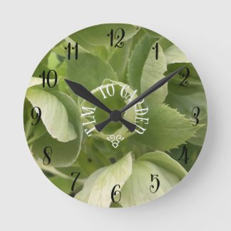 Zeit bis zur Gartenuhr Runde Wanduhr