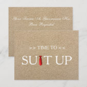 Zeit bis zur Red Krawatte des Board Einladung (Vorne/Hinten)