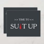 Zeit bis zur Roten Krawatte Einladung (Vorne/Hinten)