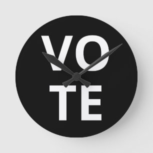 Zeit bis zur VoTE Runde Wanduhr