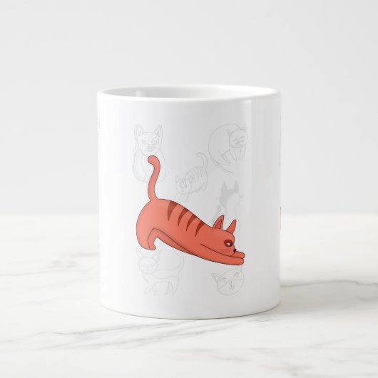 Zeit bis zur Zwei-Tone-Kaffee-Tasse Jumbo-Tasse (Vorderseite)