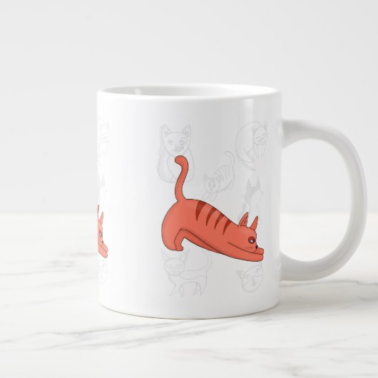 Zeit bis zur Zwei-Tone-Kaffee-Tasse Jumbo-Tasse (Rechts)