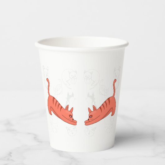 Zeit bis zur Zwei-Tone-Kaffee-Tasse Pappbecher (Vorderseite)