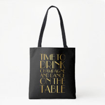Zeit, Champagne-Tasche zu trinken - Gold