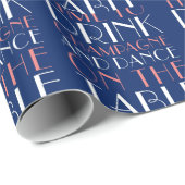 Zeit, Champagne zu trinken und auf die Tabelle zu Geschenkpapier (Rolleneckpunkt)