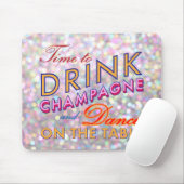 Zeit, Champagner Funkelnd farbenfrohe Maus Pad zu  Mousepad (Mit Mouse)