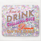 Zeit, Champagner Funkelnd farbenfrohe Maus Pad zu  Mousepad (Vorne)
