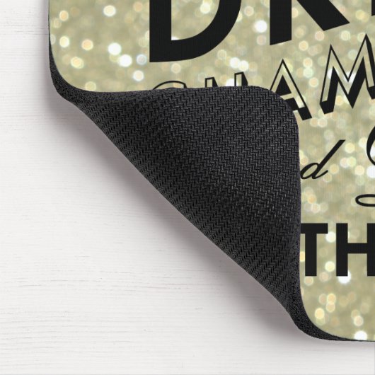 Zeit, Champagner Funkelnd Gold Mouse Pad zu trinke Mousepad (Ecke)