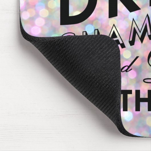 Zeit, Champagner-Funkelnd Maus-Pad zu trinken Mousepad (Ecke)