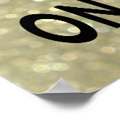 Zeit, Champagner Gold Poster zu trinken (Ecke)