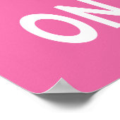 Zeit, Champagner Pink Poster zu trinken (Ecke)