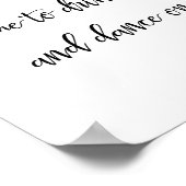 "Zeit, Champagner zu trinken" Bachelorette Zeichen Poster (Ecke)