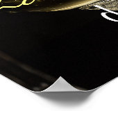 Zeit, Champagner zu trinken und auf dem Tisch zu t Poster (Ecke)