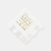 Zeit, Champagnerangebot Gold Hochzeit zu trinken Serviette (Ecke)