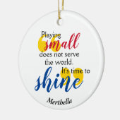 ZEIT, Christliches Gebet ZU SCHIEBEN Keramik Ornament (Links)