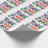 Zeit, Cray Crawfish Mardi Gras zu holen Geschenkpapier (Ecke)