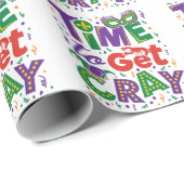 Zeit, Cray Crawfish Mardi Gras zu holen Geschenkpapier (Rolleneckpunkt)
