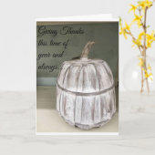 ZEIT, DANKE FÜR "SIE" ERNTEDANK ZU GEBEN KARTE (Gelbe Blume)