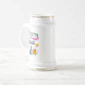 Zeit, das Glas zu stützen Bierglas (Vorderseite Links)