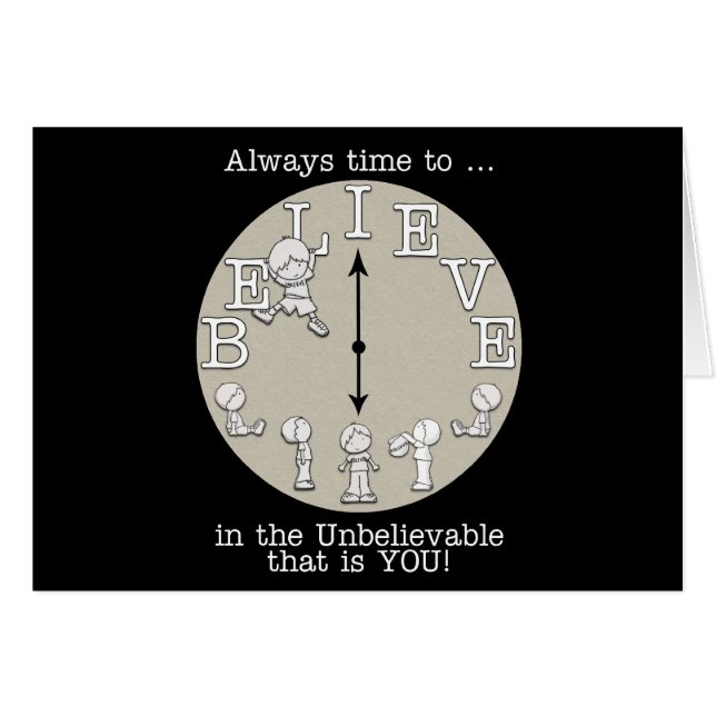 Zeit, den kleinen Jungen und die Uhr zu glauben (Vorderseite (Horizontal))