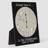 Zeit, den kleinen Jungen und die Uhr zu glauben Fotoplatte (Seite)