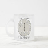 Zeit, den kleinen Jungen und die Uhr zu glauben Mattglastasse (Links)