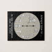 Zeit, den kleinen Jungen und die Uhr zu glauben Puzzle (Horizontal)