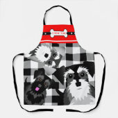 Zeit, den Schnauzers Funny Dog Lover Füttern Schürze (Vorderseite)
