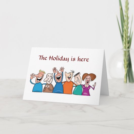 ZEIT, DEN URLAUB "GENIESSEN"!!!! CHRISTMAS CARD KARTE (Vorderseite)