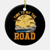 Zeit, den Weg zu beschreiten Keramik Ornament (Vorne)