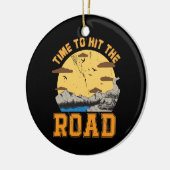 Zeit, den Weg zu beschreiten Keramik Ornament (Links)