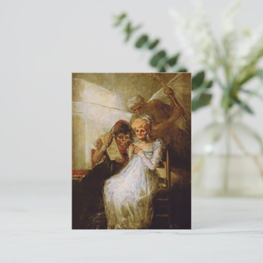 Zeit der alten Frauen Francisco José de Goya Postkarte (Stehend Vorderseite)