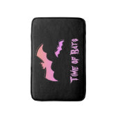 Zeit der Fledermäuse - Rosa und Lila Abstrakter Po Badematte (Vorderseite Vertikal)