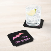 Zeit der Fledermäuse - Rosa und Lila Abstrakter Po Untersetzer (Vor Ort)