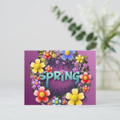 Zeit der Postkarte für den Frühling (Stehend Vorderseite)