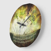 Zeit - "Der Rand der Ewigkeit" Große Wanduhr (Winkel)