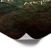 Zeit - "Der Rand der Ewigkeit" Poster (Ecke)