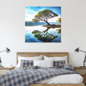 Zeit der Reflektionen Leinwanddruck (Insitu (Schlafzimmer))