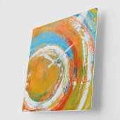 Zeit der Revolution Quadratische Wanduhr (Winkel)