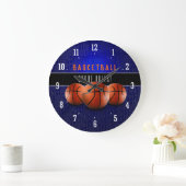 Zeit des Basketball-Spieler-| für Sport Große Wanduhr (Zuhause)